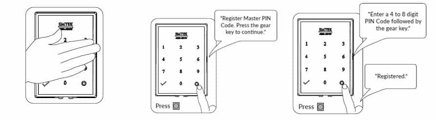Emtek erstellt einen Master-PIN-Code