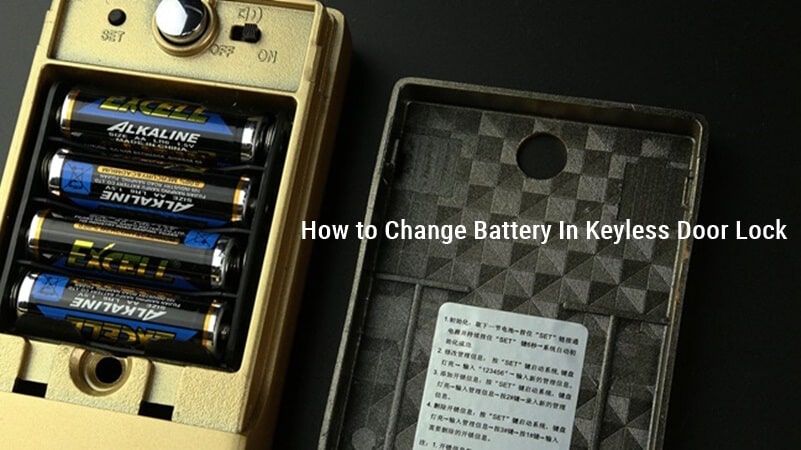 So wechseln Sie die Batterie im schlüssellosen Türschloss Easy Guide!
