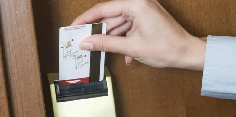 How to bypass a key card lock