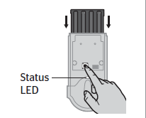 क्विकसेट कीपैड डोर लॉक स्टेटस LED