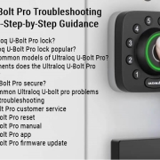 Ultraloq U-Bolt Pro 문제 해결 단계별 지침