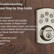 Weiser Lock Troubleshooting Professional คำแนะนำทีละขั้นตอน