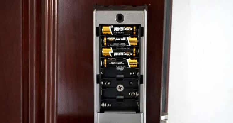 What type of batteries do keyless door locks need