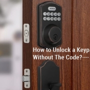 Como desbloquear uma fechadura de porta com teclado sem o código?