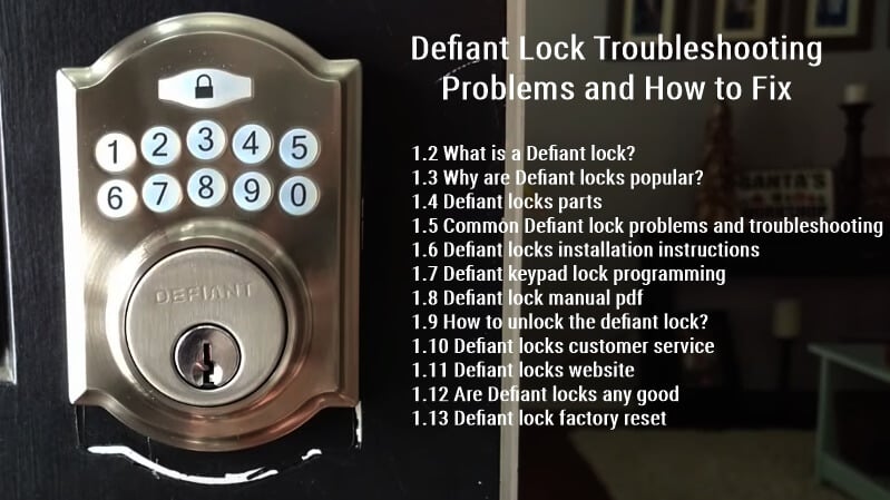 Defiant Lock 문제 해결 문제 및 해결 방법