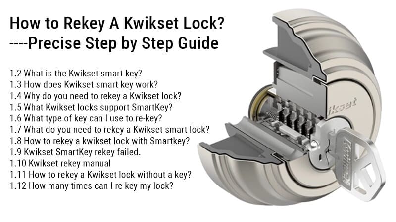 Πώς να επαναλάβετε το κλειδί για ένα Kwikset Lock Precise Οδηγός βήμα προς βήμα