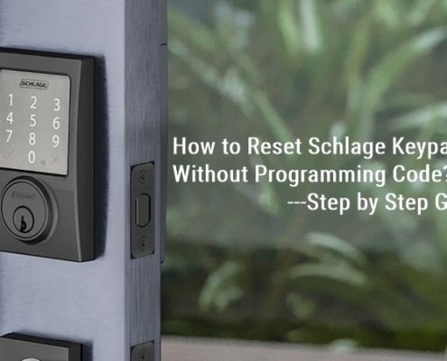 Cómo restablecer el bloqueo del teclado Schlage sin código de programación