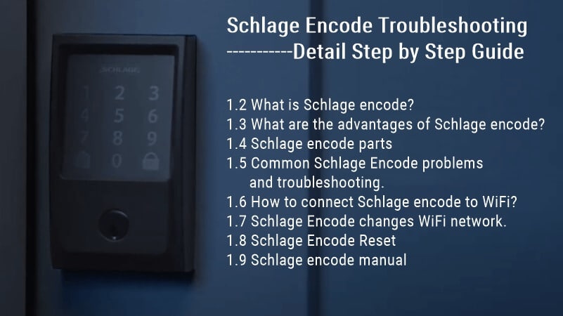 Schlage Encode Detalle de solución de problemas Guía paso a paso
