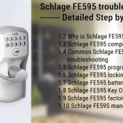 การแก้ไขปัญหา Schlage FE595 คำแนะนำทีละขั้นตอนโดยละเอียด