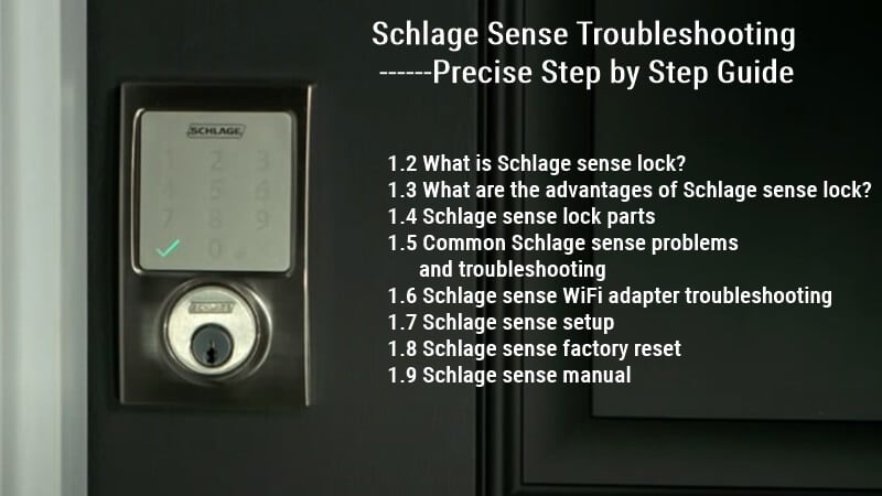 Schlage Sense استكشاف الأخطاء وإصلاحها خطوة بخطوة دليل دقيق