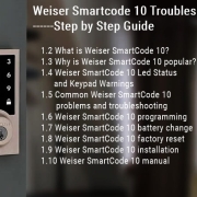 Průvodce řešením problémů Weiser Smartcode 10 krok za krokem