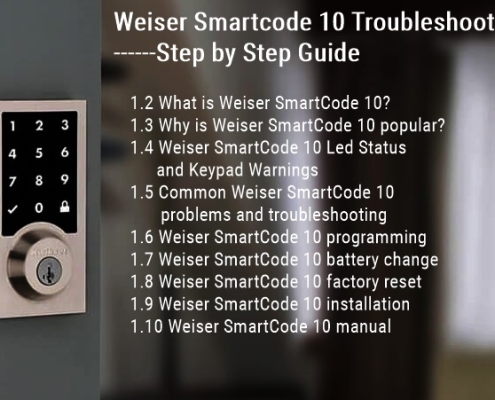 Guía paso a paso de solución de problemas de Weiser Smartcode 10