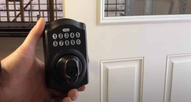 What needs to consider when installing a keyless door lock
