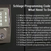 Schlage 編程代碼不起作用：需要做什麼？ 1
