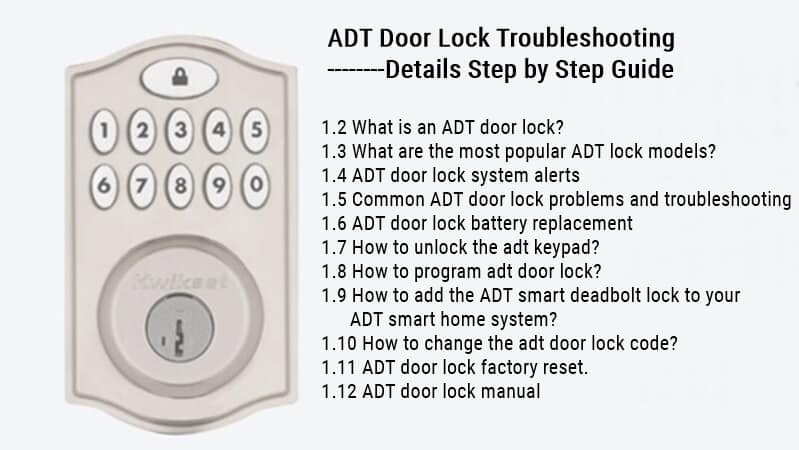 การแก้ไขปัญหาการล็อคประตู ADT: รายละเอียดคำแนะนำทีละขั้นตอน