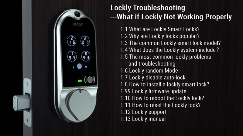 Lockly smart lock troubleshooting flowchart beep codes