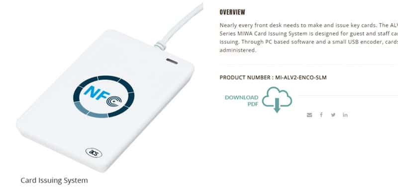 Miwa hotel Key Card Encoder