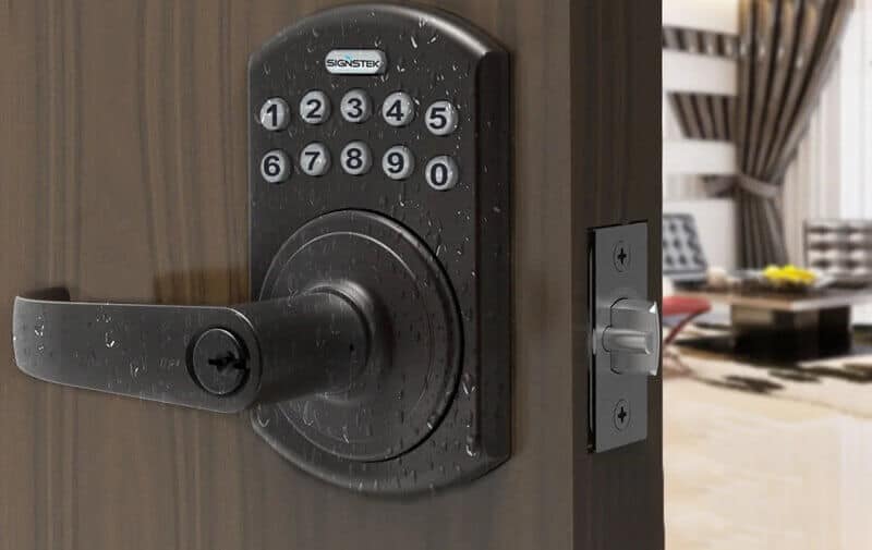 The signstek door lock keypad light cannot be activated