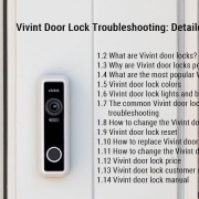 دليل حل مفصل لحل مشاكل قفل الباب من Vivint