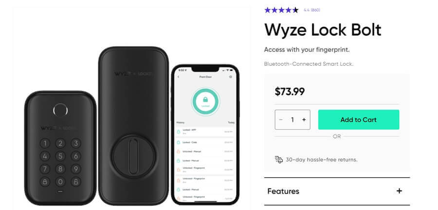 What does the Wyze lock system include