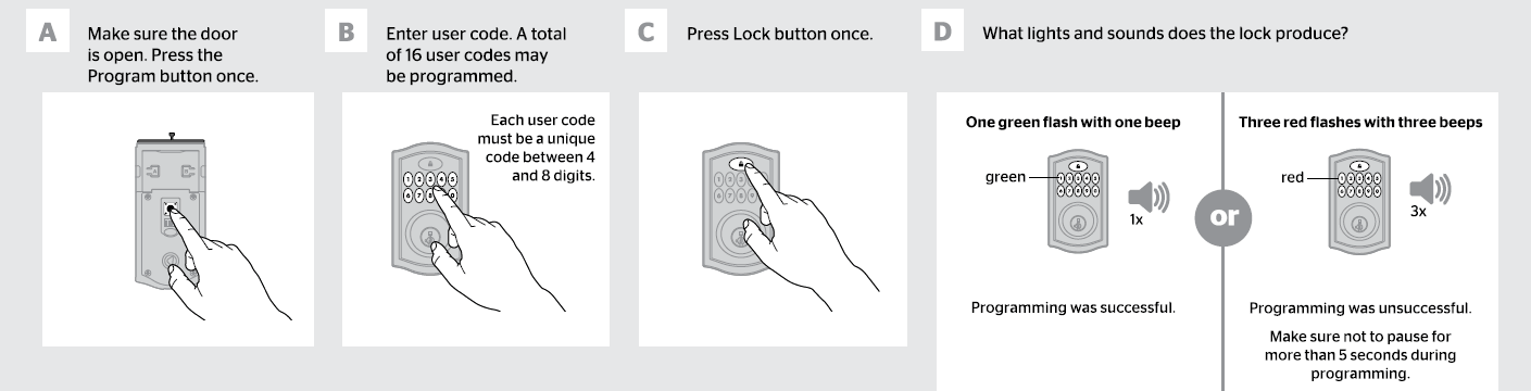 Adding User Codes without the Master code on Kwikset SmartCode 888, 913, and 914