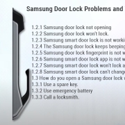 Samsung Door Lock ปัญหาและการแก้ไขปัญหา
