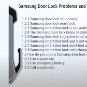 Problémy se zámkem dveří Samsung a jejich odstraňování