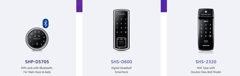 Η ψηφιακή κλειδαριά πόρτας Samsung Rim