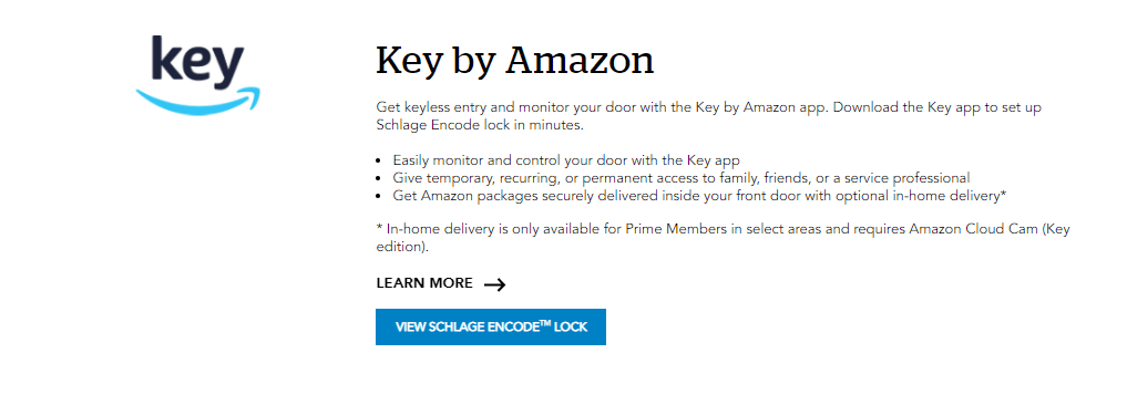Schlage Sense vs. Codificar vs. Conectar: ​​Amazon Key