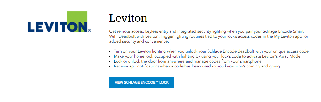 Schlage Sense εναντίον Encode εναντίον Connect:Leviton