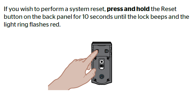 How to reset Kwikset Kevo lock code