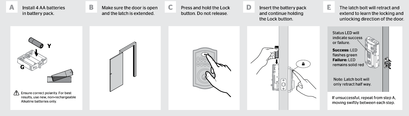 Set locking and unlocking directions for Kwikset SmartCode 913