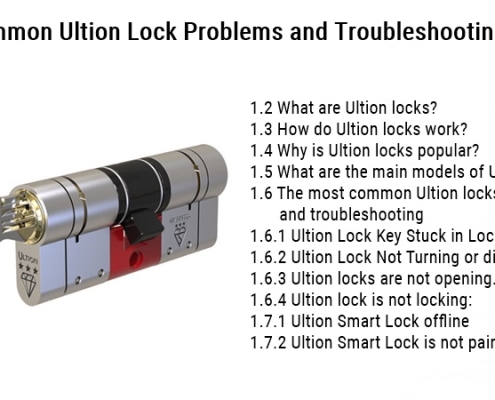 The Common Ultion Lock Problems and Troubleshooting Guide