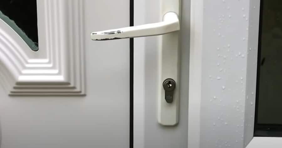The uPVC door won't lock when closed