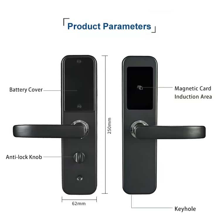 Aluminum Alloy Mobile Keyless RFID Hotel Door Lock System SL-H2058 12