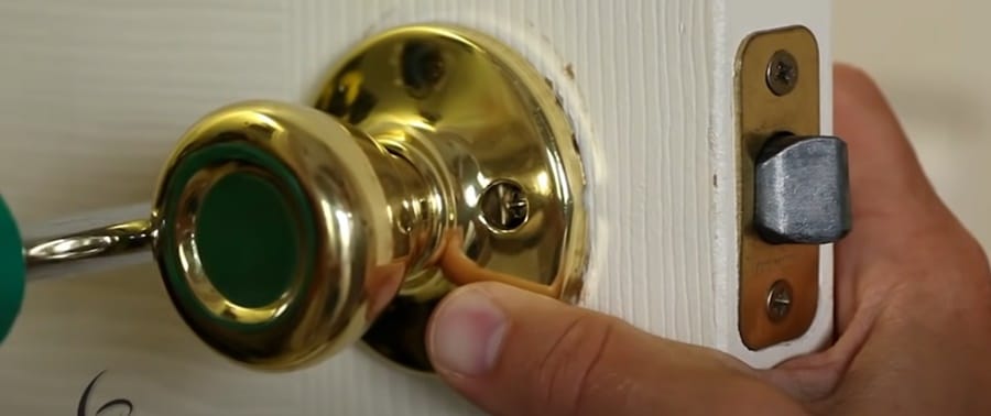 How to fix a door latch stuck in the locked position