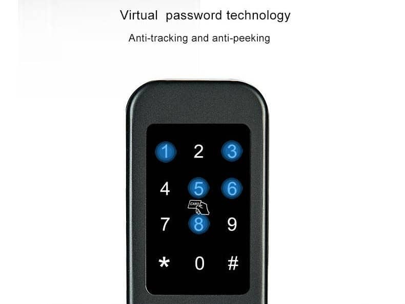 TTlock ديدبولت قفل الباب ببصمة الإصبع مع تطبيق الهاتف المحمول SL-F2058 12