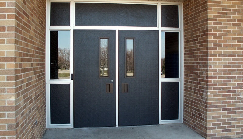 What are FRP doors made of