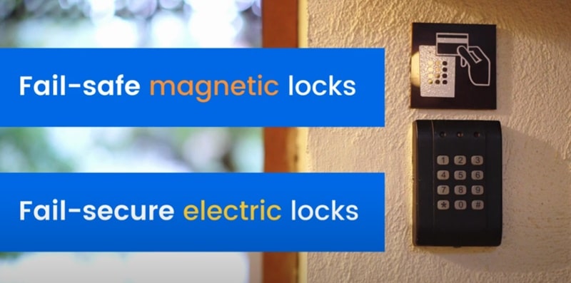 Mag lock vs. electric strike Power fail-models