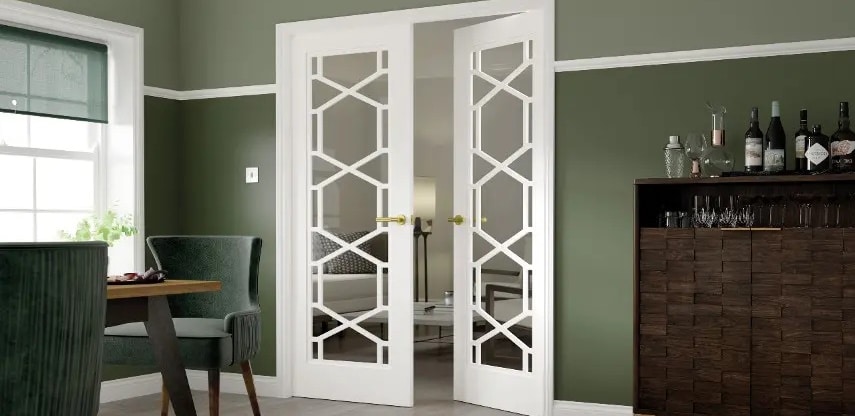 What are glazed doors