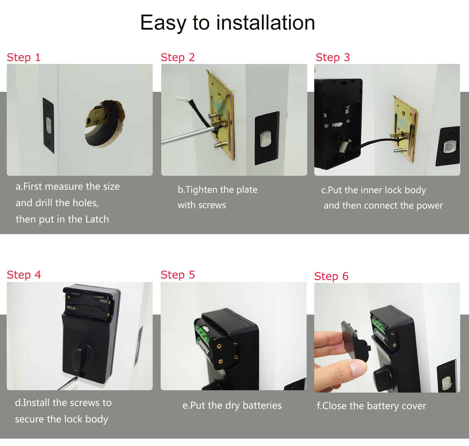 keypad Electronic Door Lock With Multiple Codes for Business SL-D04 16