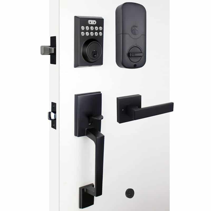 Deadbolt Elektronik Tanpa Kunci dengan Pegangan dan Keypad untuk Rumah SL-DH 18