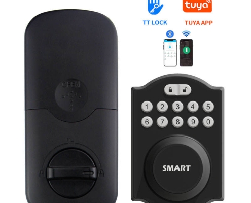 Serrure de porte électronique commerciale sans clé, déverrouillage avec téléphone SL-D06