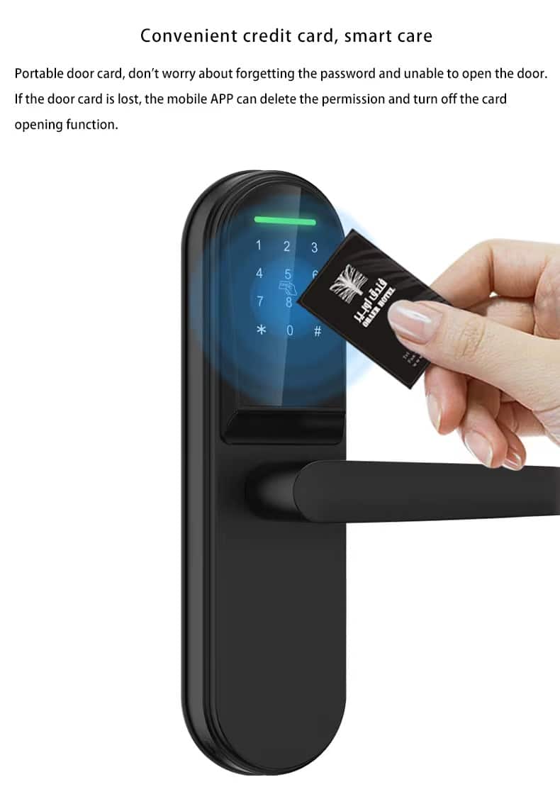 Smart Keyless Door Lock with Bluetooth and Wifi Remote Control SL-B2018 15
