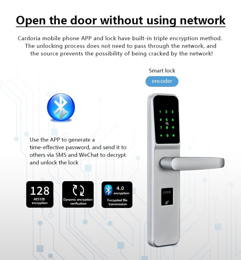 Enregistrement intelligent sans contact dans les serrures de porte d'hôtel avec application mobile SL-THD10 15