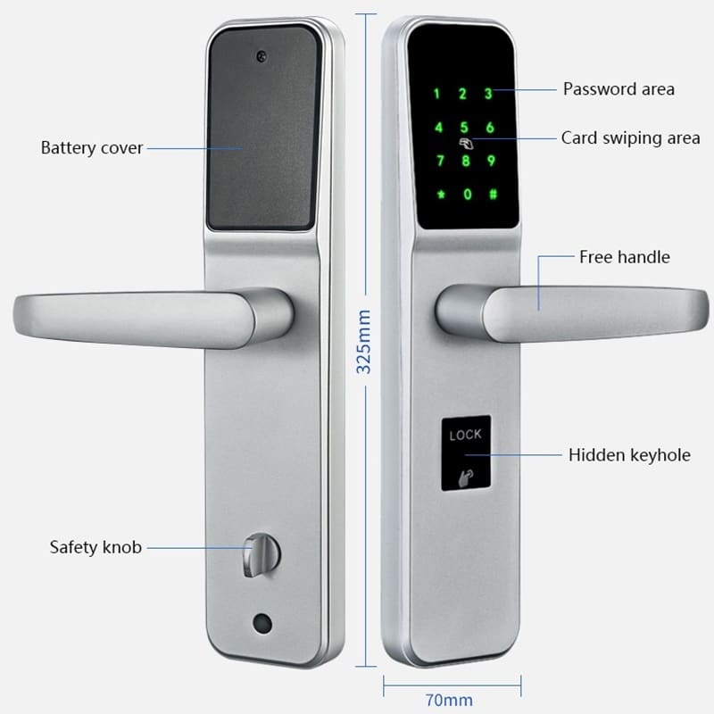 Enregistrement intelligent sans contact dans les serrures de porte d'hôtel avec application mobile SL-THD10 11