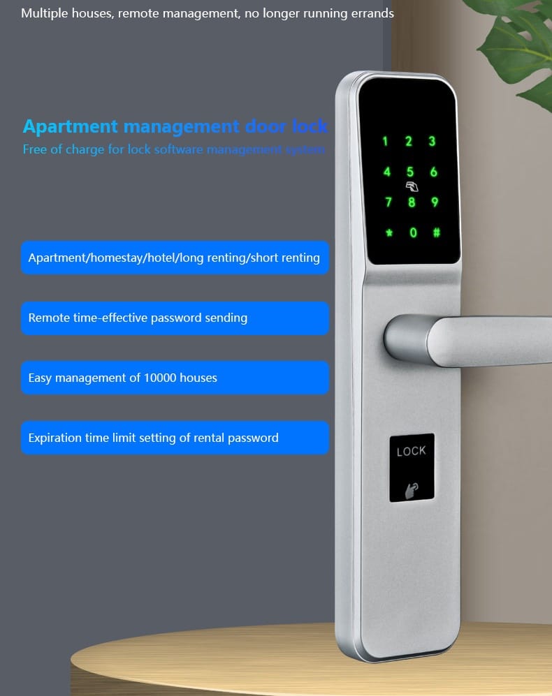 Enregistrement intelligent sans contact dans les serrures de porte d'hôtel avec application mobile SL-THD10 13