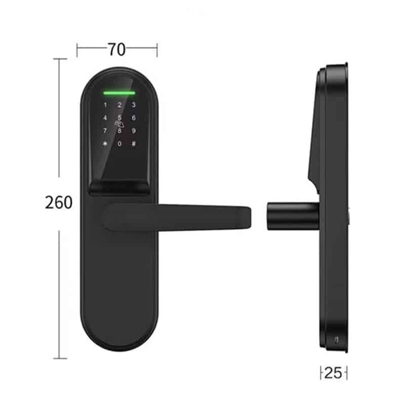 Smart Keyless Door Lock with Bluetooth and Wifi Remote Control SL-B2018 10
