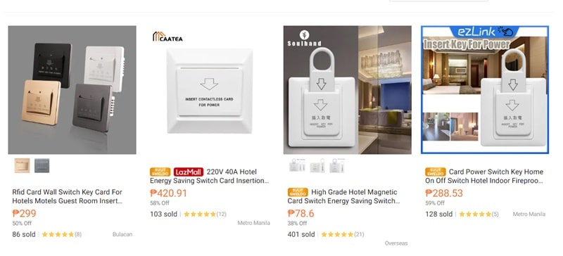 ホテルカードキースイッチの価格分析と購入方法 4
